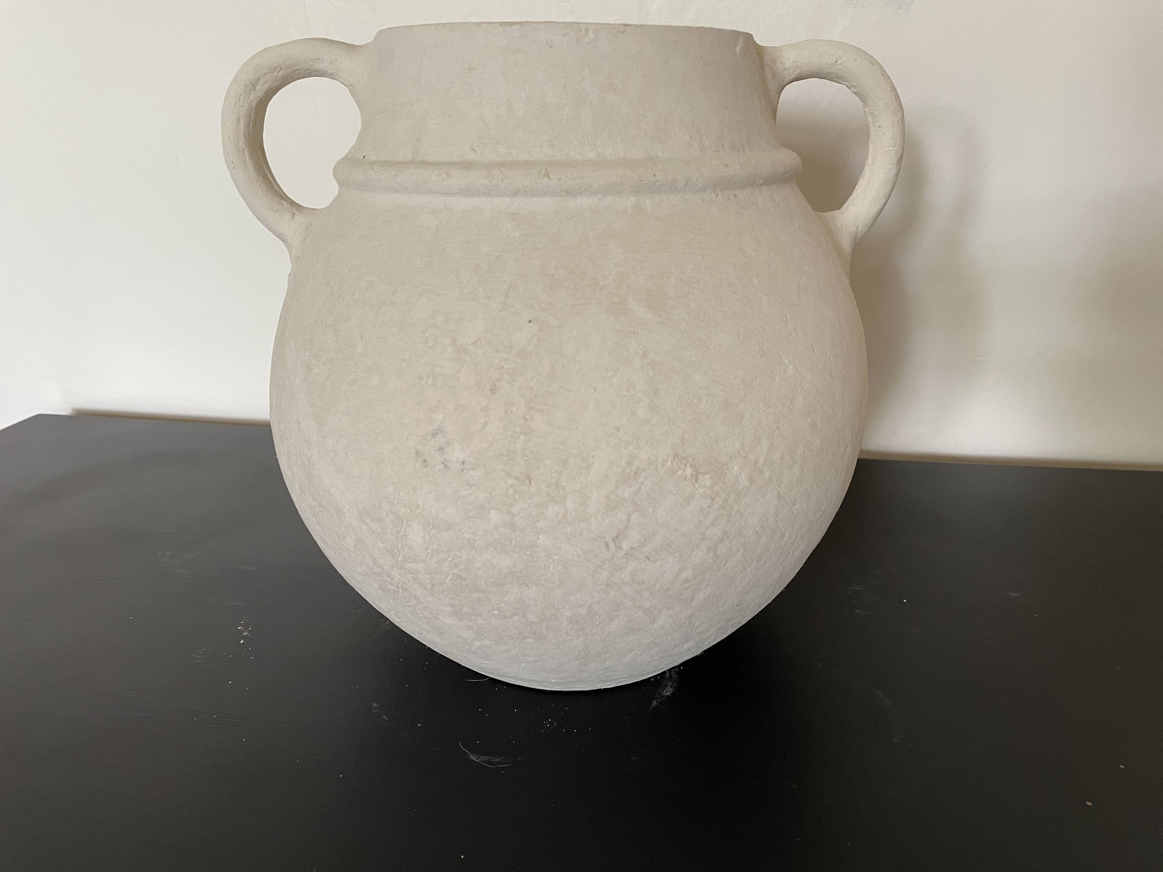 Vase rond papier mâché H23 x L28