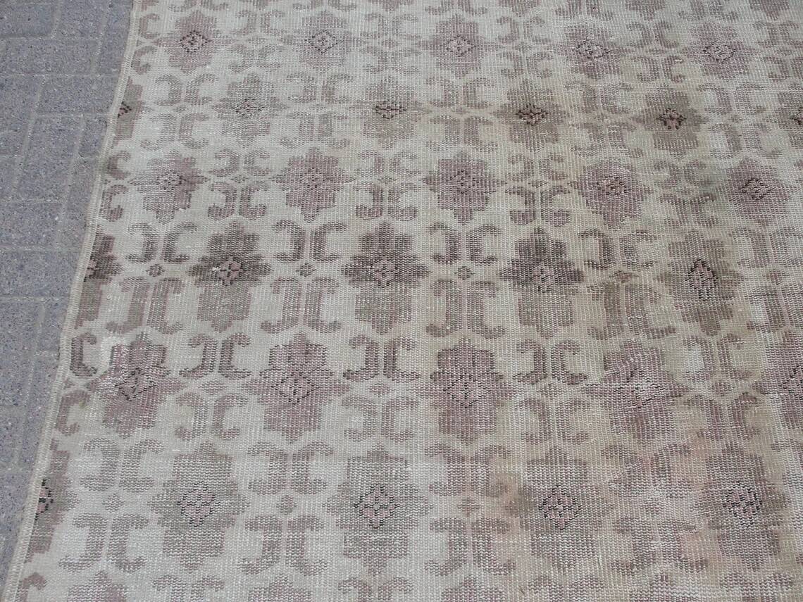 6x9 ft handknotted Turkish rug - rugs for living room bedroom