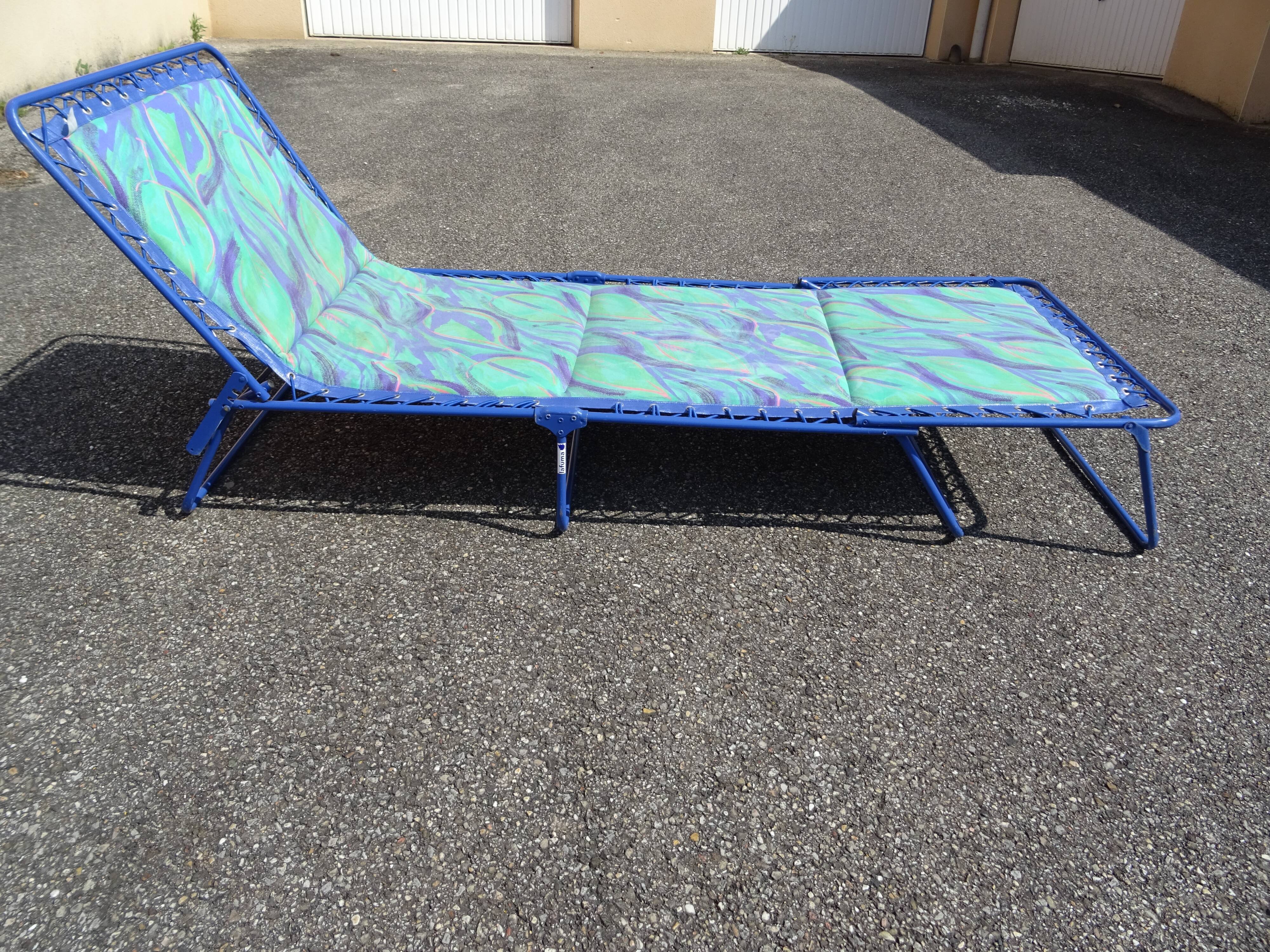 Transat Lafuma lit de repos vintage