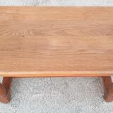 Coffee table with balusters in the manner of farmhouse tables