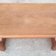 Coffee table with balusters in the manner of farmhouse tables