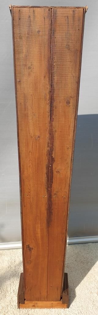 Nineteenth century clock library trapeze shape