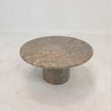 Round Italian Marble Coffee Table, 1980's