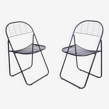 Pair of Aland Niels Gammelgaard chairs Ikea 1980