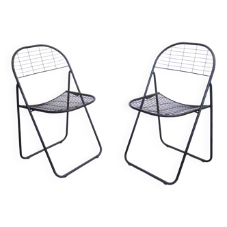 Paire de chaises Aland Niels Gammelgaard Ikea 1980