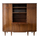 Vintage 1950s wooden wardrobe