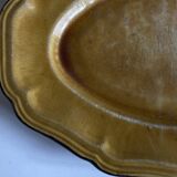 Glazed earthenware country dish with fluting, Provence 1950.