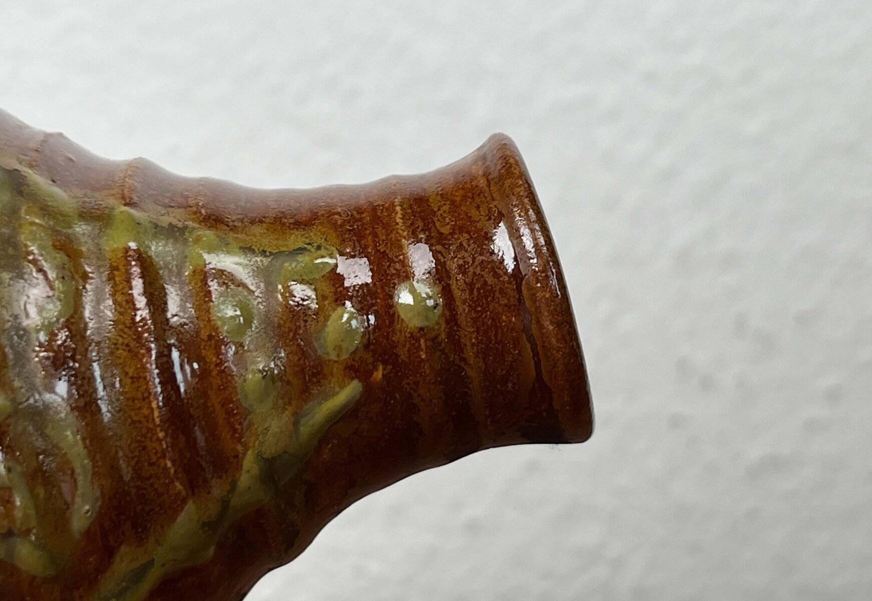 Bird-shaped pottery bottle from a modern Danish workshop, mid-century, 1960s.