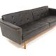 Scandinavian leather sofa, Karl Erik Ekselius for JOC, Sweden, 1950
