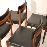 Set of 4 chairs Scandinavian teak