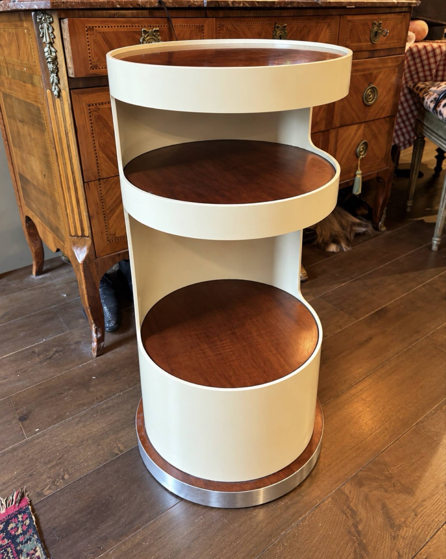 Space Age column furniture attributed to Joe Colombo.