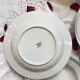 11 antique porcelain soup plates from the Couleuvre factory