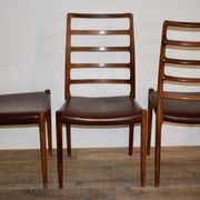 Niels O Moller's series of 5 chairs in Rio rosewood