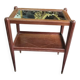 Table d'appoint ou desserte a miroir art deco en marqueterie