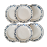 Set 6 plates Terre de Fer Barbeaux