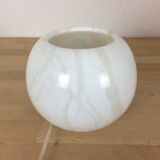 Alabaster white marble ball lamp