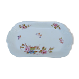 Plat ancien du XIXeme Charles Pillivuyt Mehun France fleurs et papillons
