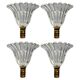 Murano Glass Wall Lamps attributed to Ercole Barovier, Italy, 1940s, Set of 4