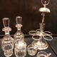 Serviteur huilier ancien, complet cristal