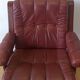 Scandinavian Mid-Century Modern Leather Easy Chair by Ekornes 1970s.