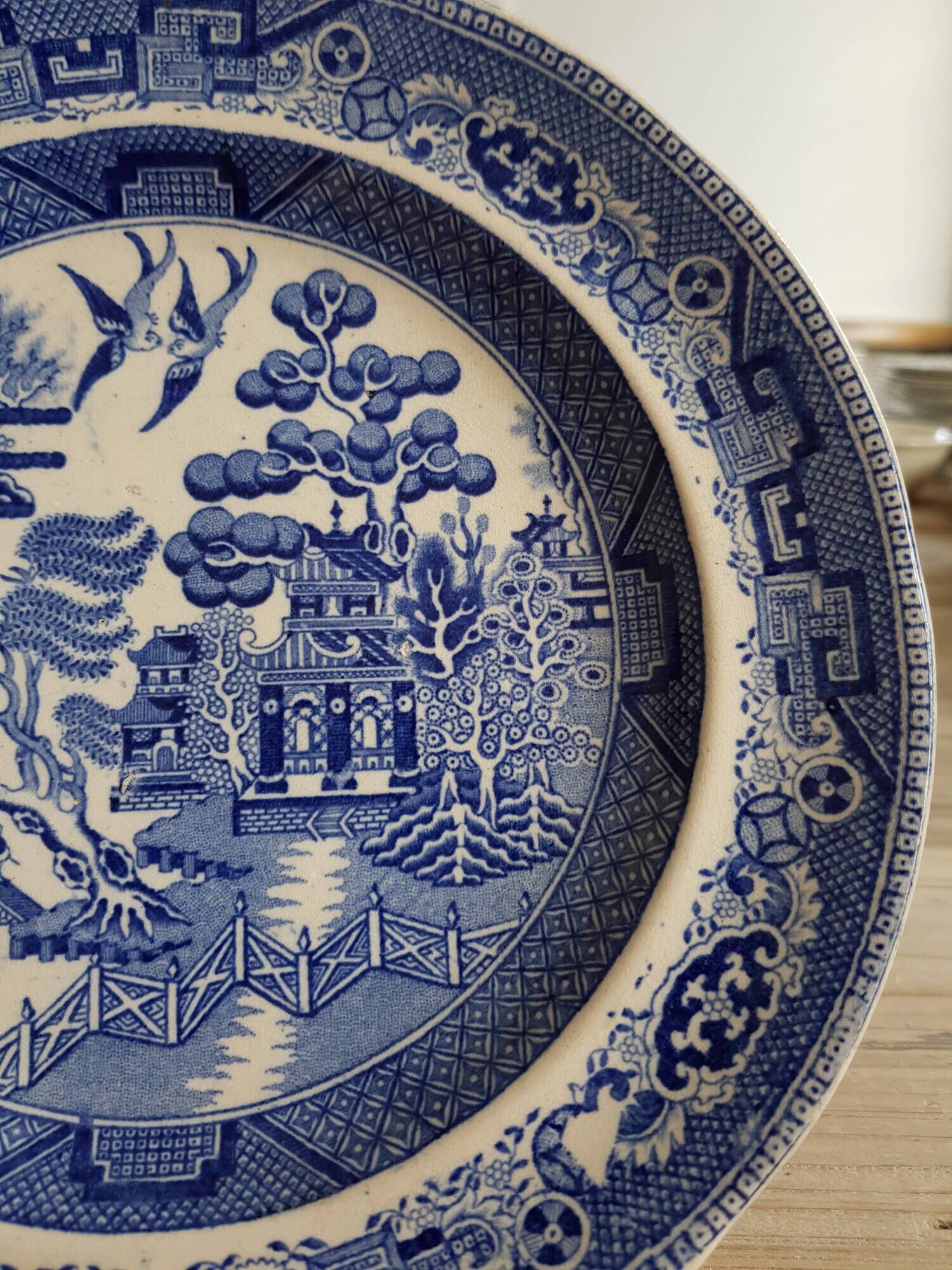 Decorative japanese landscape plate