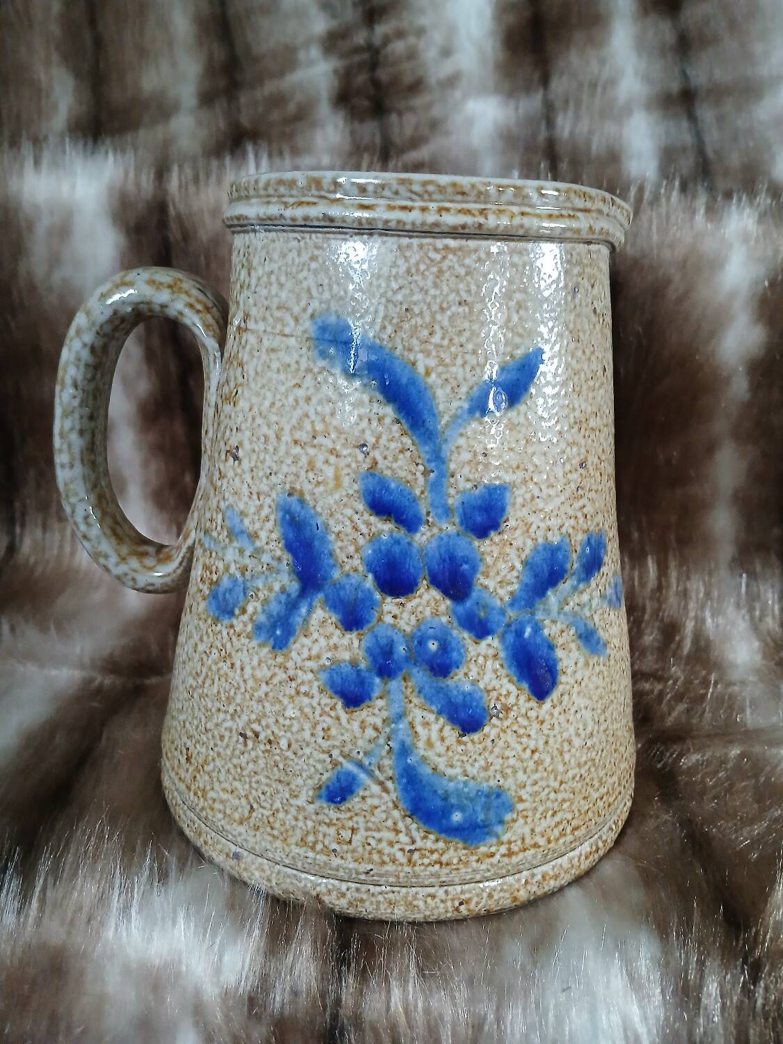 Old glazed stoneware jug