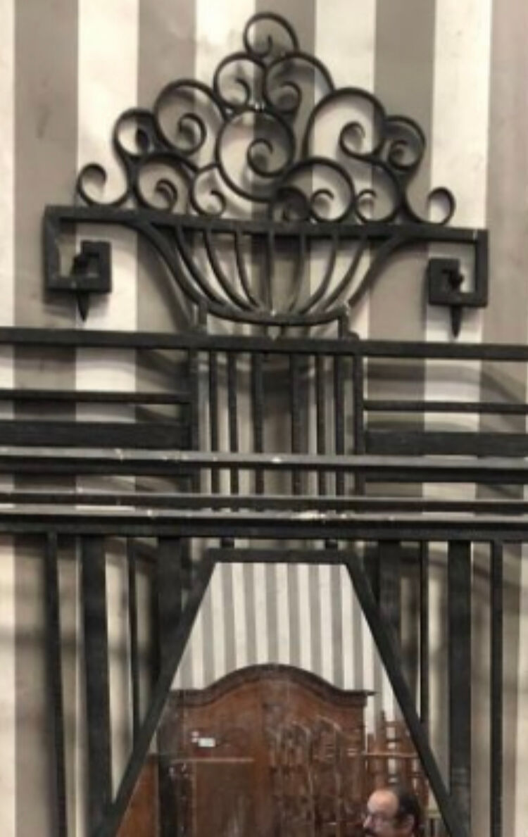 Art Deco wrought iron vestiary