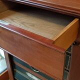 Storage unit, mahogany cardboard box