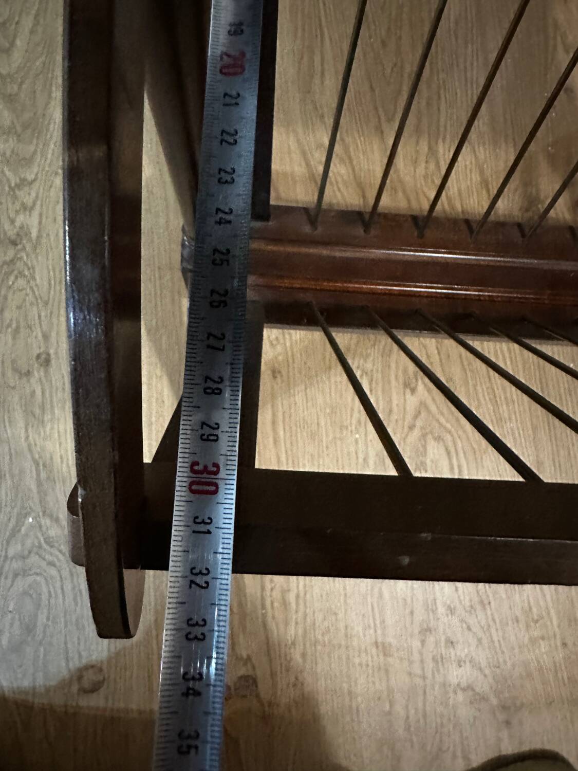 Vintage wooden magazine rack - 1950s-1960s