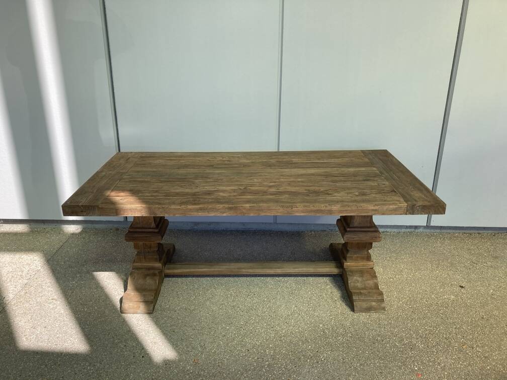Old wooden monastery table - Spirito 220 by 100 cm
