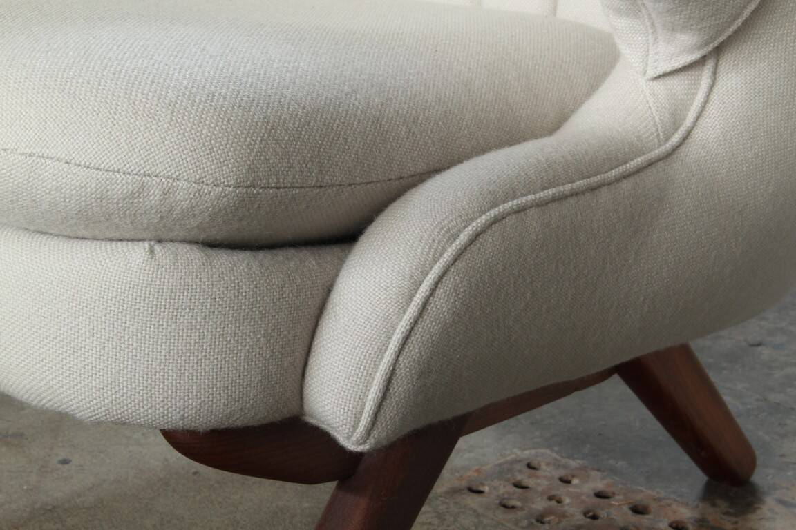 Pair of vintage Svend Skipper “Model 91” lounge chairs, Denmark, 1960s