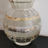 Set of 5 glasses and small pichet in granite gilded border