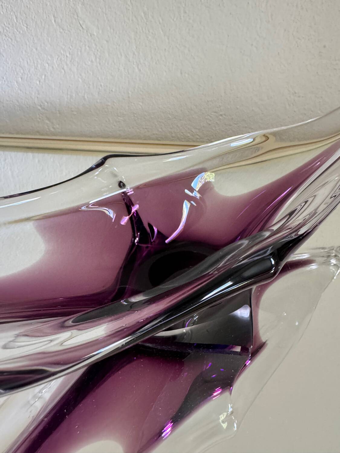 Amethyst crystal cup from the 70s