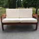 Scandinavian teak 2-seater sofa 60s