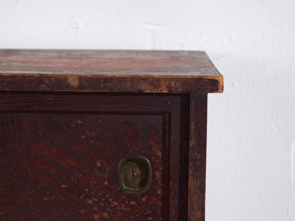Antique Japanese display cabinet with sliding glass doors – Taishō–Shōwa period (circa 1920–1950)