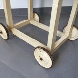 Wicker pram on wheels