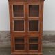 Old wooden glass cabinet