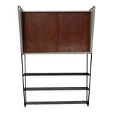 Vintage shelf in metal and wood