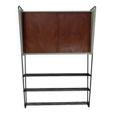 Vintage shelf in metal and wood