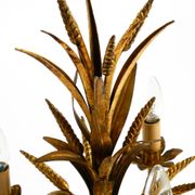 Original 1970s floral table lamp by Hans Kögl in the shape of a wheat sheaf