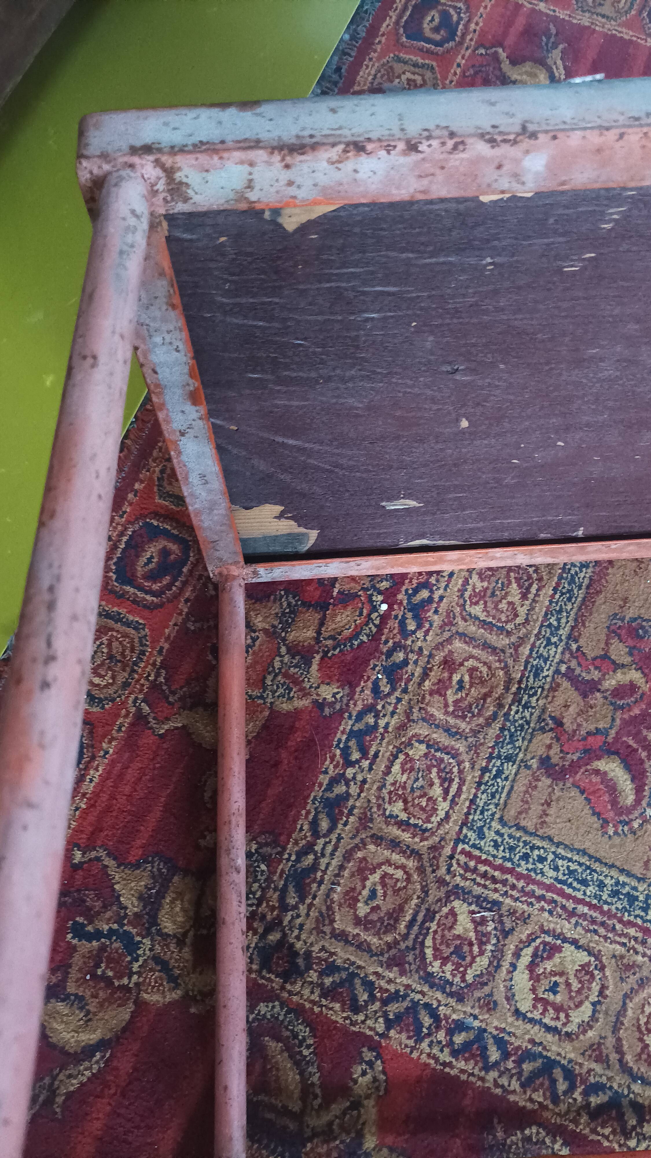 Metal industrial bench