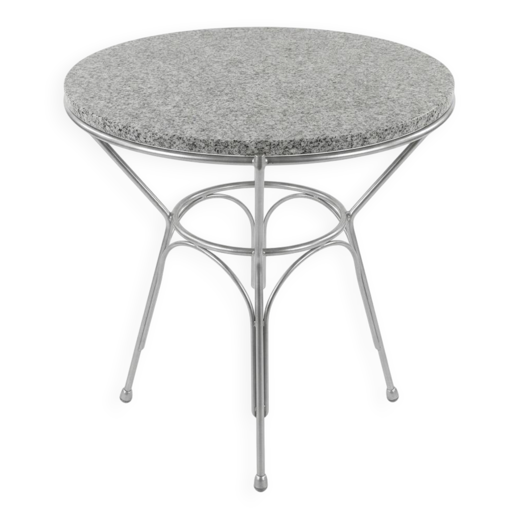 Vintage granite round table - Germany, 1960s