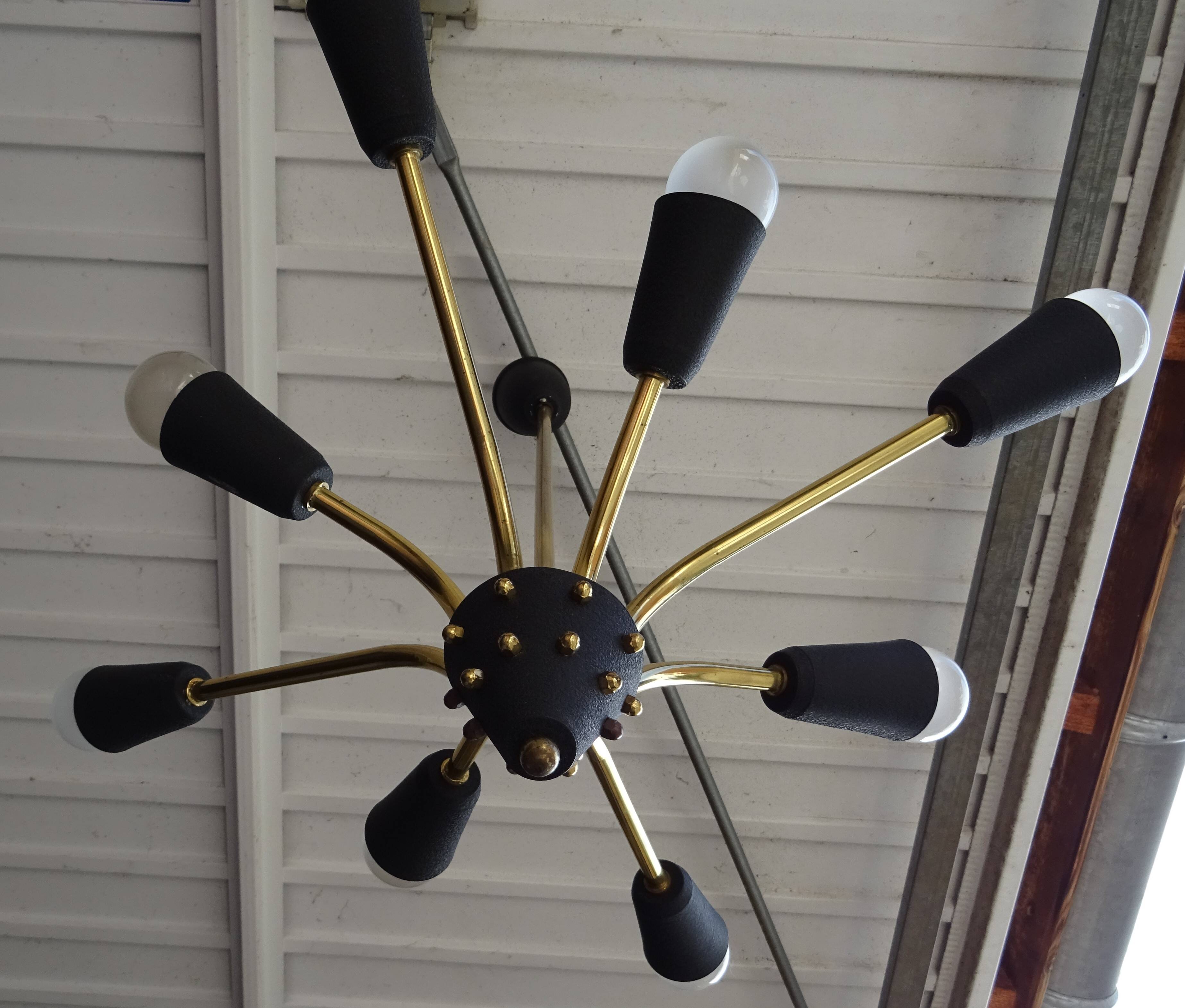 Vintage rockabilly sputnik chandelier from the 60s
