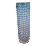 Vintage glass vase with bubble decoration