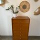 Chiffonnier/commode  6 tiroirs vintage en teck