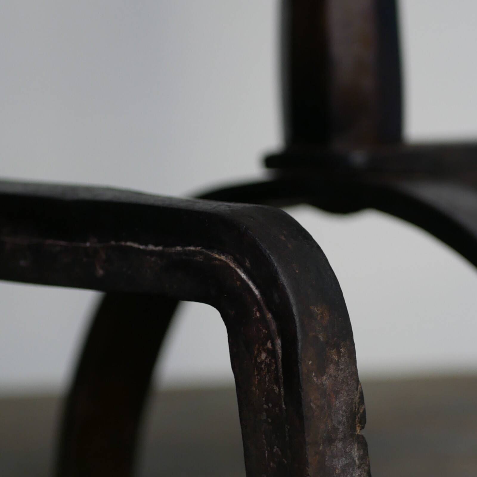 Monumental chenets for fireplace - Italian production - Minimalist design