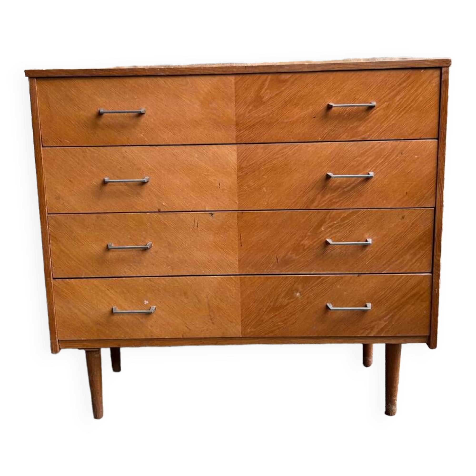 Scandinavian vintage chest of drawers, pretty blond wood