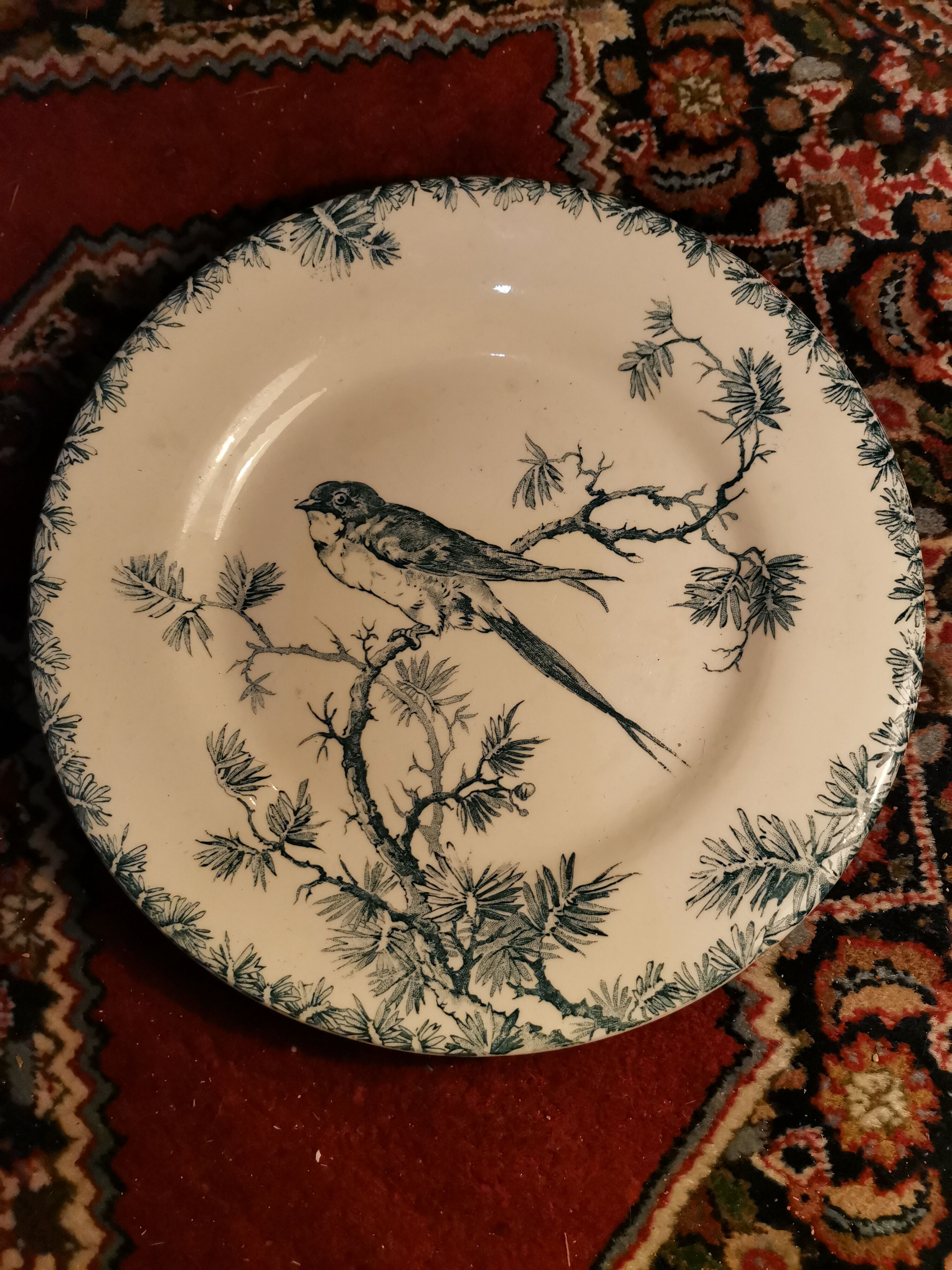 Plate Provencal Gien Bird