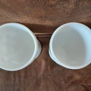 Set of 2 opal stemmed glasses