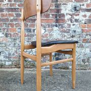 Gessef Consorzio Sedie Friuli set of 4 vintage chairs, teak seats